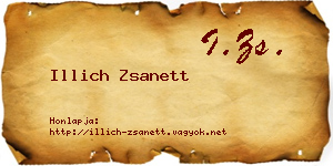 Illich Zsanett névjegykártya